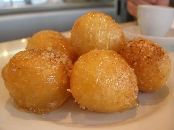 Lokoumades, a type of deep fried Greek pastry. ? Photo by Flickr.com user "avlxyz", CC BY-SA 2.0, via Wikimedia Commons