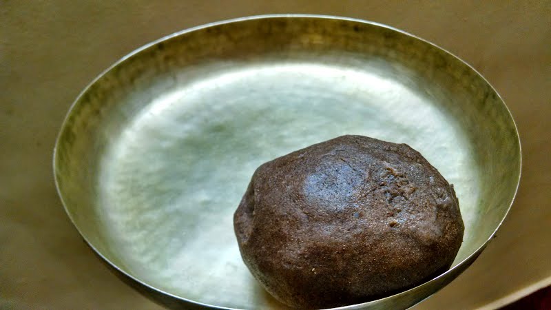 Ragi Mudde is a main dish in Karnataka and it is famous in parts of south india ? Photo by Chandan.kempegowda, CC BY-SA 4.0, via Wikimedia Commons