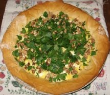 Radish and goat cheese pie ? Photo by N C (Nyanna), Public domain, via Wikimedia Commons