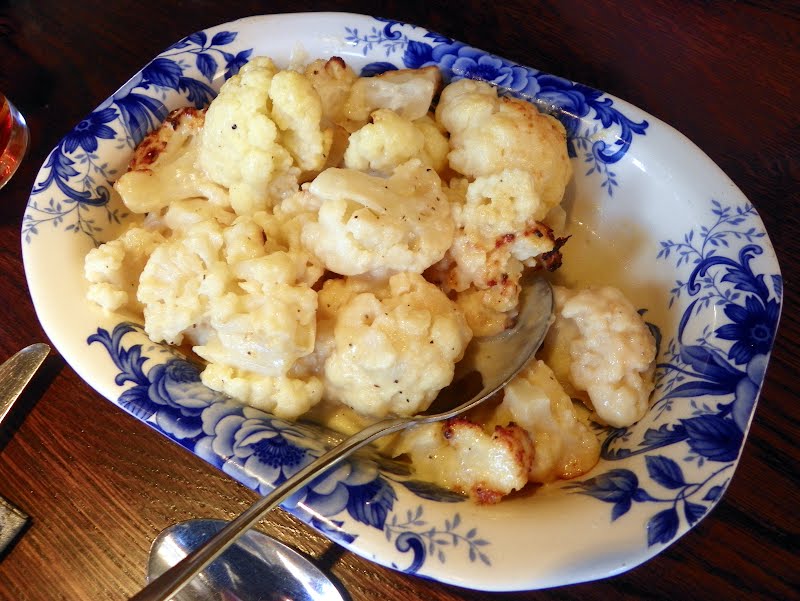 A bowl of cauliflower cheese. ? Photo by AnemoneProjectors - Peter O'Connor (talk; Flickr), CC BY-SA 2.0, via Wikimedia Commons