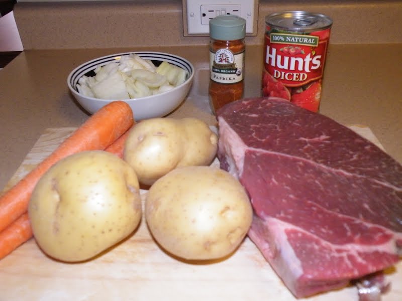 Ingredients for Gulash ? Photo by gran, CC BY 3.0, via Wikimedia Commons