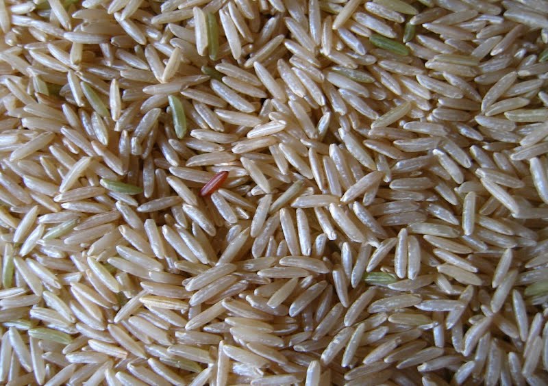 Closeup of brown basmati rice. It has been known to help prevent heart disease. ? Photo by No machine-readable author provided. Ranveig assumed (based on copyright claims)., Public domain, via Wikimedia Commons
