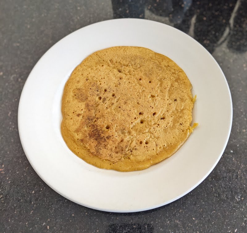 Chickpea Omelette Completed ? Photo by Back ache, CC0, via Wikimedia Commons