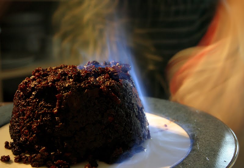 Ah, the pudding. Months in the making. Finally ready to have the brandy poured on, and then thrown to the lions. ? Photo by Matt Riggott from Edinburgh, Scotland, CC BY-SA 2.0, via Wikimedia Commons