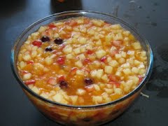 Picture of a Uruguayan fruit salad ? Photo by Natiscakes, CC BY-SA 3.0, via Wikimedia Commons