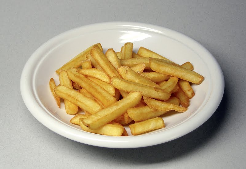 Chips (BE), French fries (AE), French fried potatoes (AE) ? Photo by Rainer Zenz, CC BY-SA 3.0, via Wikimedia Commons
