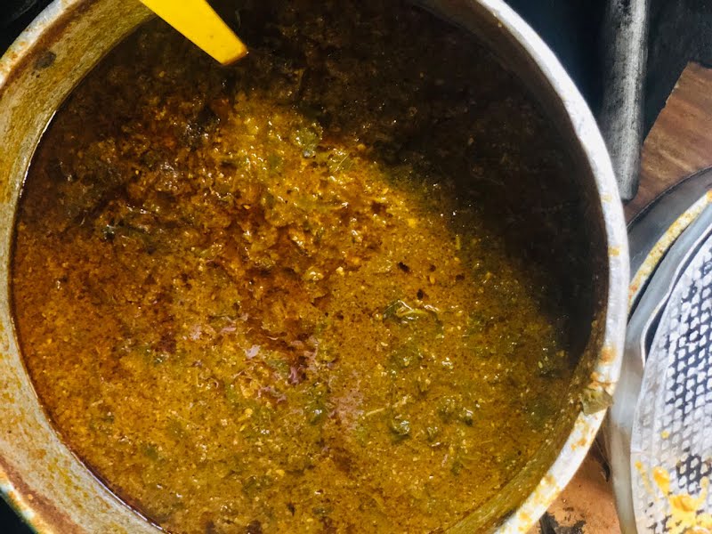 Is a Nigerian soup for eaten food ? Photo by Aykunya13, CC BY-SA 4.0, via Wikimedia Commons