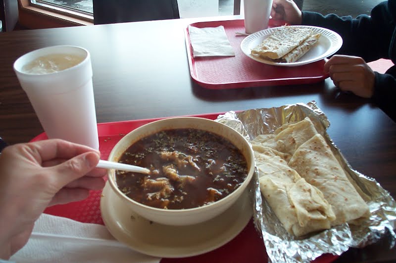 Menudo as served in Ortega's, La Jolla, California, 20050220. Copyright � 2005 Kaihsu Tai. ? Photo by Kaihsu Tai, CC BY-SA 3.0, via Wikimedia Commons