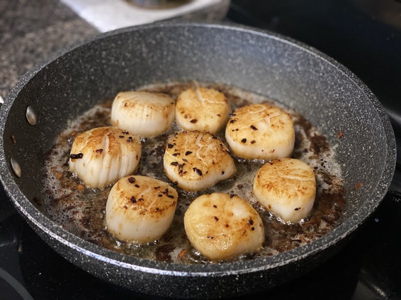 Pan-fried Bay Scallops