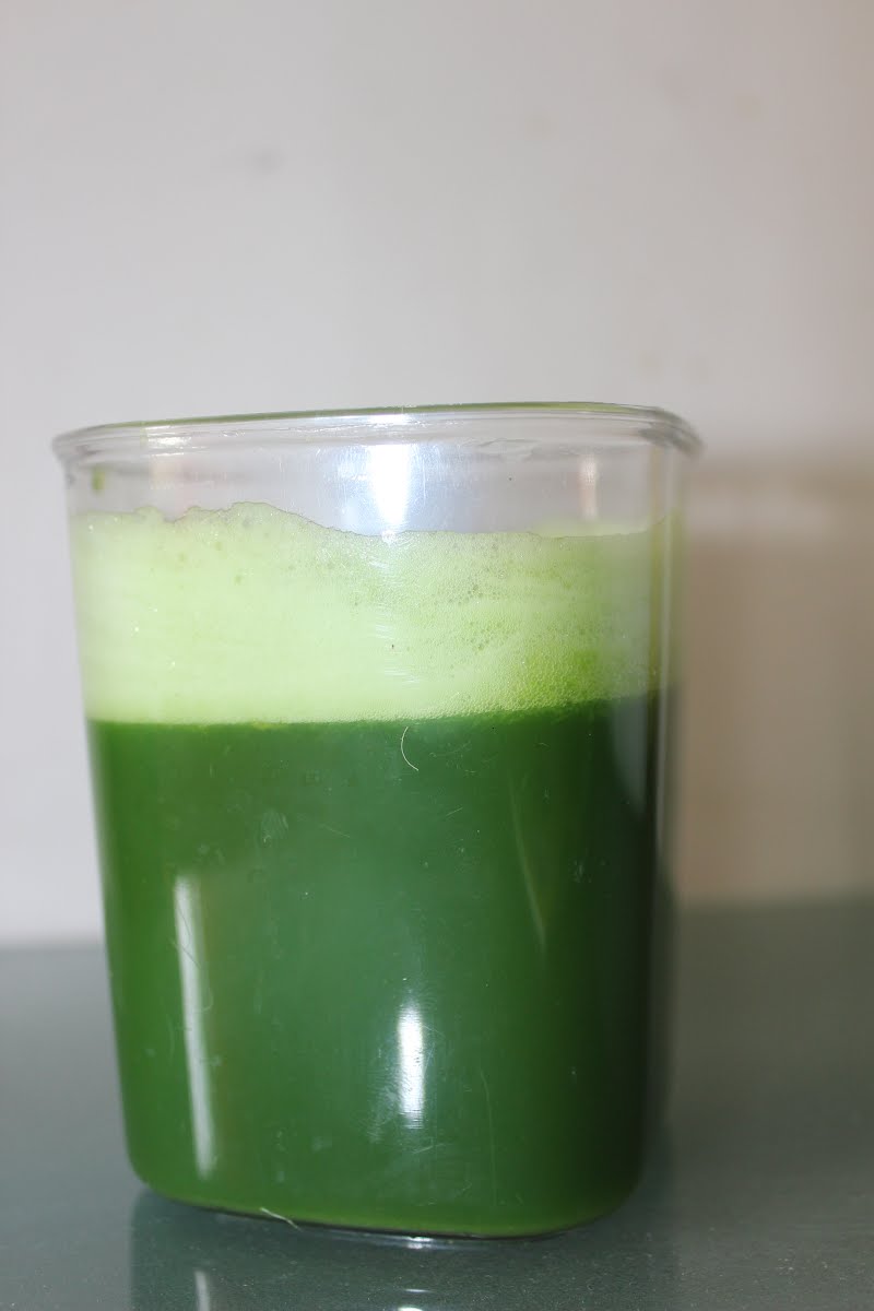 Wheat Grass Juice ? Photo by Malyadri, CC BY-SA 3.0, via Wikimedia Commons