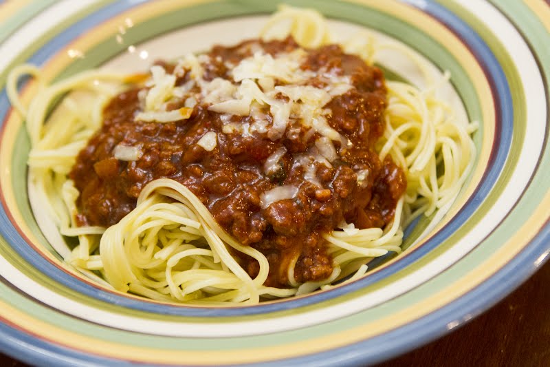 Spaghetti Filipino Recipe ? Photo by pulaw, CC BY 2.0, via Wikimedia Commons