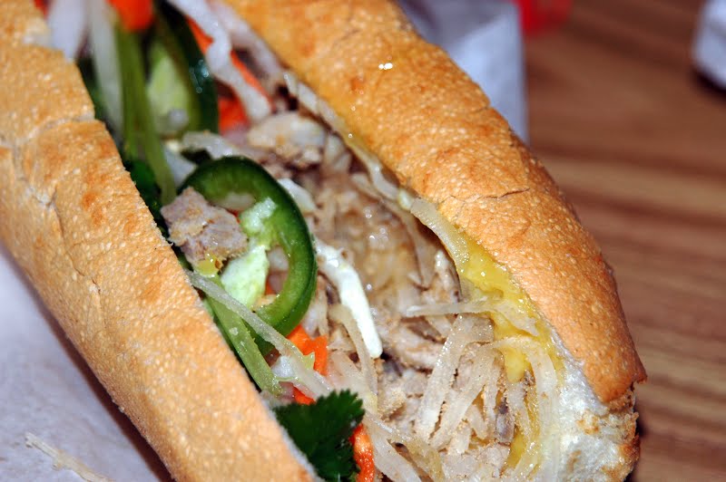 Banh Mi at Eden Center, Banh mi at Eden Center. For more like this, see [1] Falls Church ? Photo by Flickr user: freshcrackedpepper  https://www.flickr.com/people/24997828@N06/, CC BY 2.0, via Wikimedia Commons