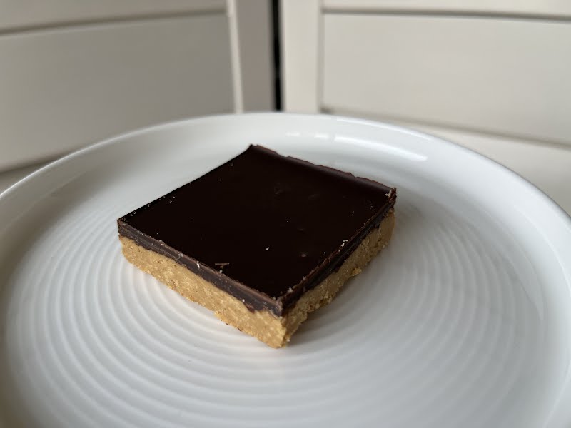 Dark Chocolate Peanut Butter Squares (no bake)