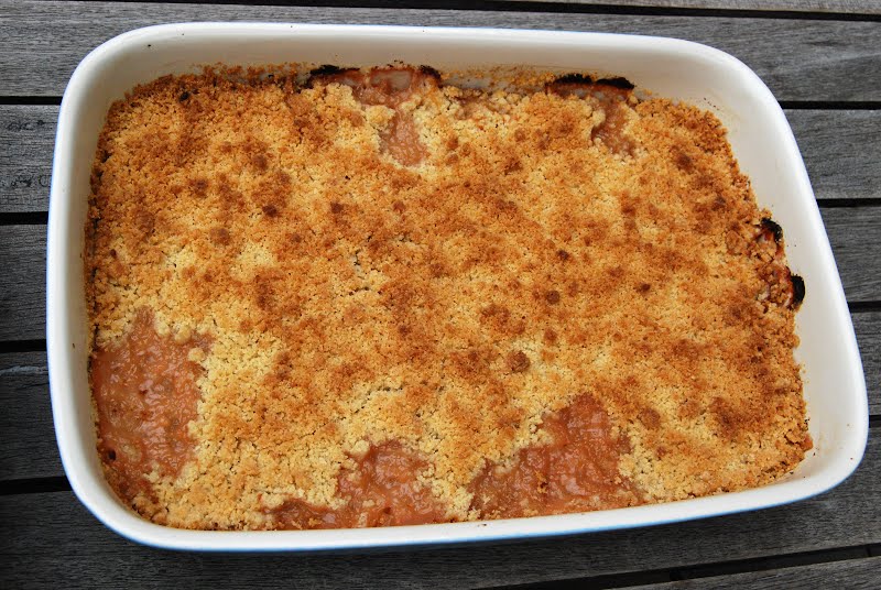 Crumble rhubarb ? Photo by Myriam, CC BY-SA 3.0, via Wikimedia Commons