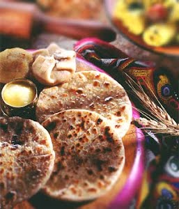 The picture shows the "Puran Poli" a Gujarati Cuisine. It made of Sweet lentil stuffed chapati. ? Photo by Bracknell, CC BY 3.0, via Wikimedia Commons