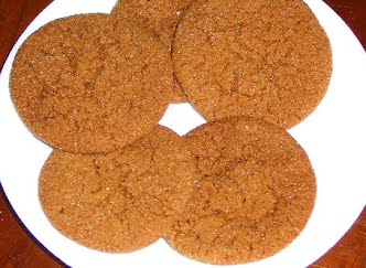 Chewy Ginger Cookies See Recipe Photo by alcinoe ? Photo by Alcinoe at English Wikibooks, Public domain, via Wikimedia Commons